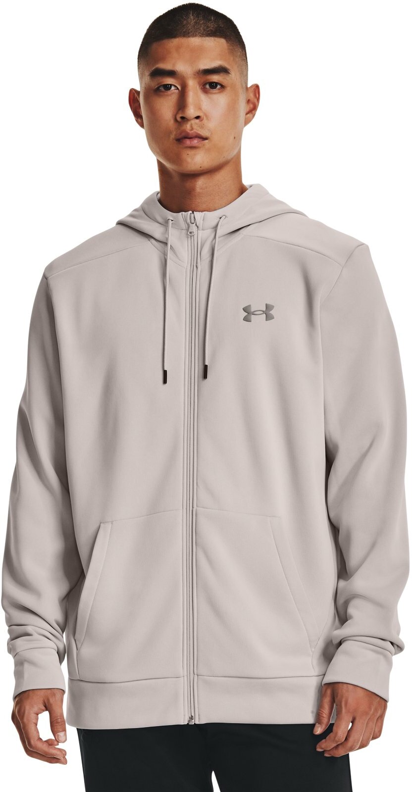 

Толстовка унисекс Under Armour UA Armour Fleece FZ Hoodie-GRY серая LG, Серый, UA Armour Fleece FZ Hoodie-GRY