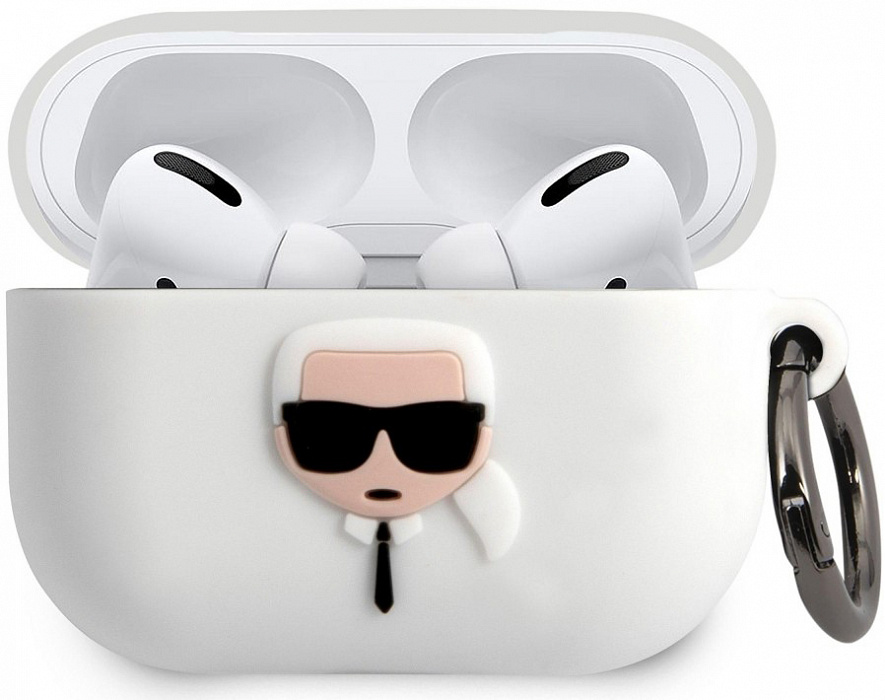 фото Чехол karl lagerfeld silicone case (klacapsilglwh) для airpods pro white