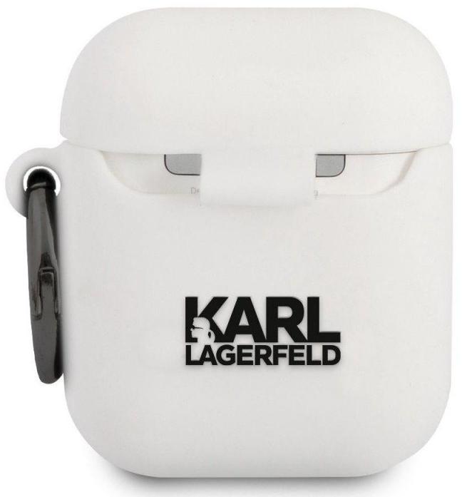 фото Чехол karl lagerfeld silicone case (klaca2silrsgwh) для airpods white