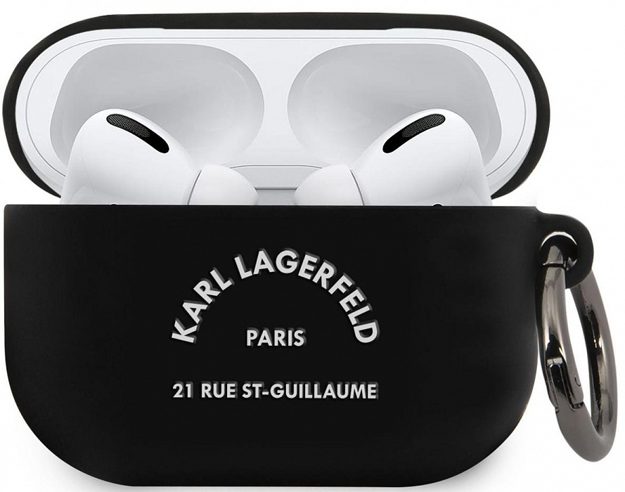 фото Чехол karl lagerfeld silicone case (klacapsilrsgbk) для airpods pro black