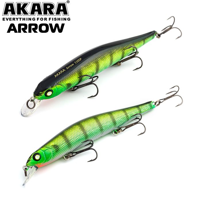 

Воблер Akara Arrow 110SP 17 гр 3/5 oz 4,3 in A132, Разноцветный, Arrow