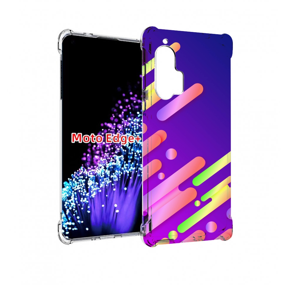 

Чехол MyPads неоновый-фон для Motorola Edge+ Plus, Прозрачный, Tocco