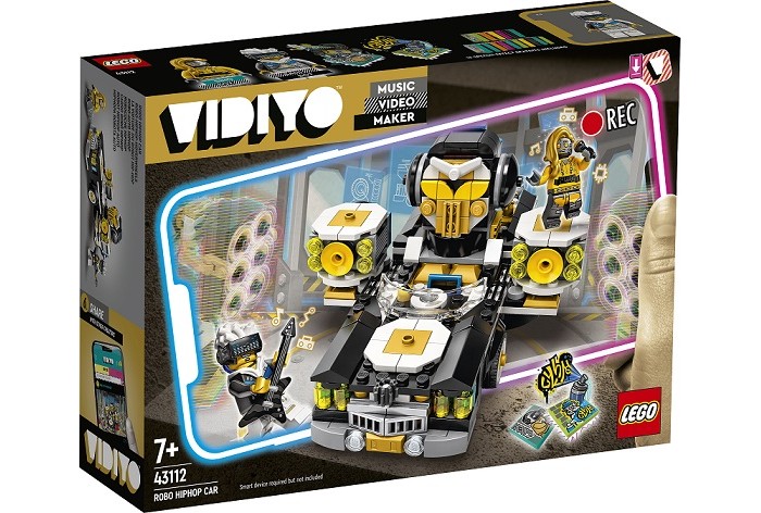 Набор для творчества LEGO VIDIYO 43112 Robo HipHop Car (Машина Хип-Хоп Робота) набор для чистки одежды lrs 50 ролик 2 запасных блока