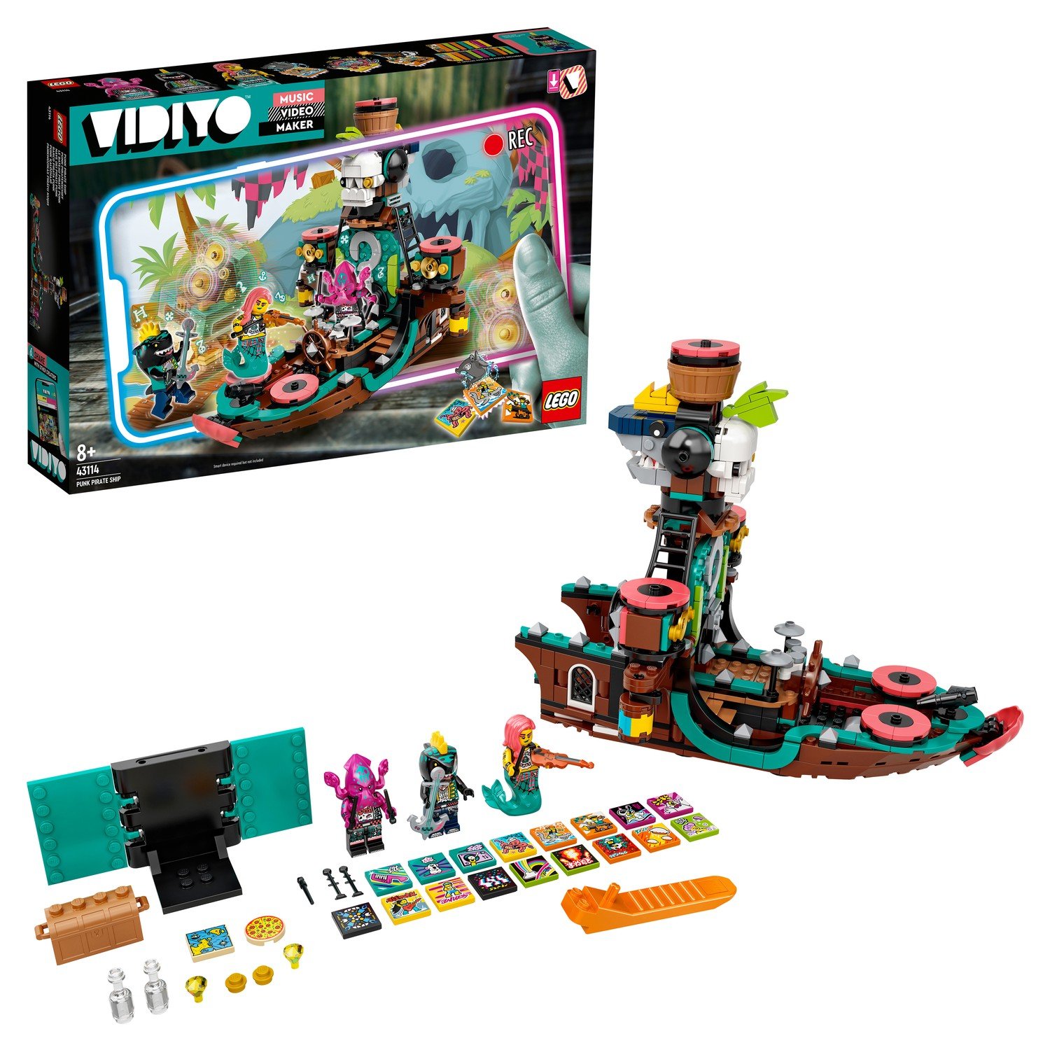 Набор для творчества LEGO VIDIYO 43114 Punk Pirate Ship (Корабль Пирата Панка) конструктор lego toy story 4 базза и бо пип на детской площадке
