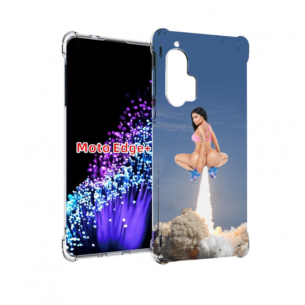 

Чехол MyPads ники-минаж-ракета детский для Motorola Edge+ Plus, Прозрачный, Tocco