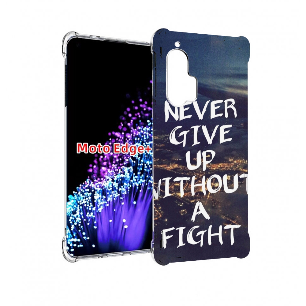 

Чехол MyPads никогда не сдавайся без боя для Motorola Edge+ Plus, Прозрачный, Tocco