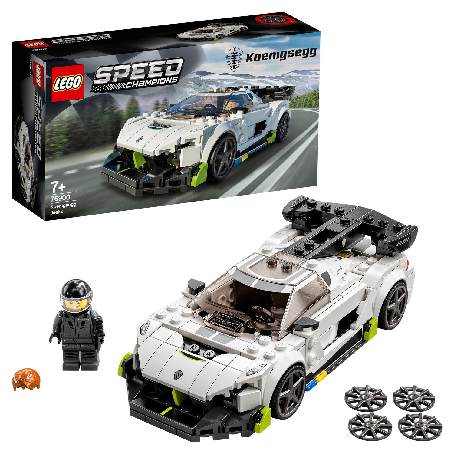 Конструктор LEGO Speed Champions Koenigsegg Jesko, 280 деталей, 76900 конструктор lego speed champions автомобиль skyline gt r r34 319 деталей