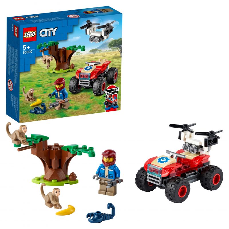 Конструктор LEGO City Stunt 60300 Спасательный вездеход для зверей