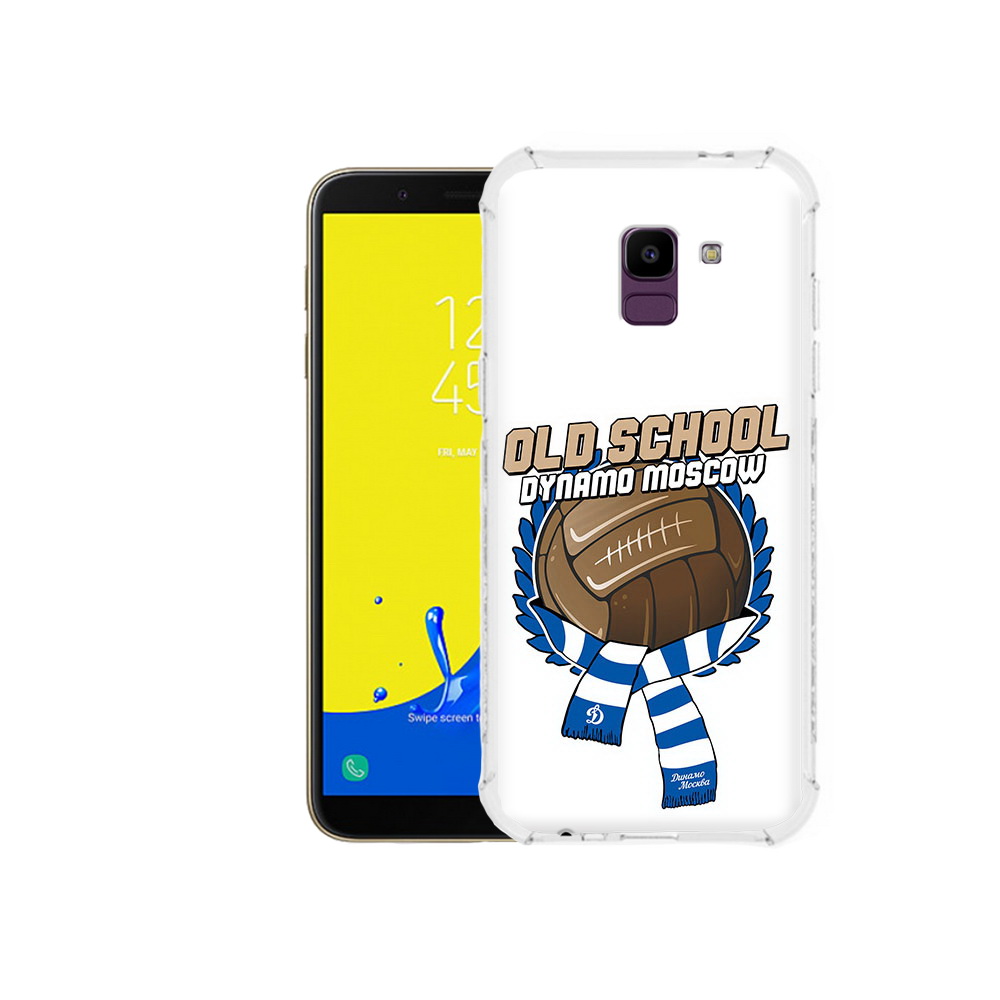 

Чехол MyPads Tocco для Samsung Galaxy J6 (2018) ФК Динамо олд скул, Прозрачный, Tocco