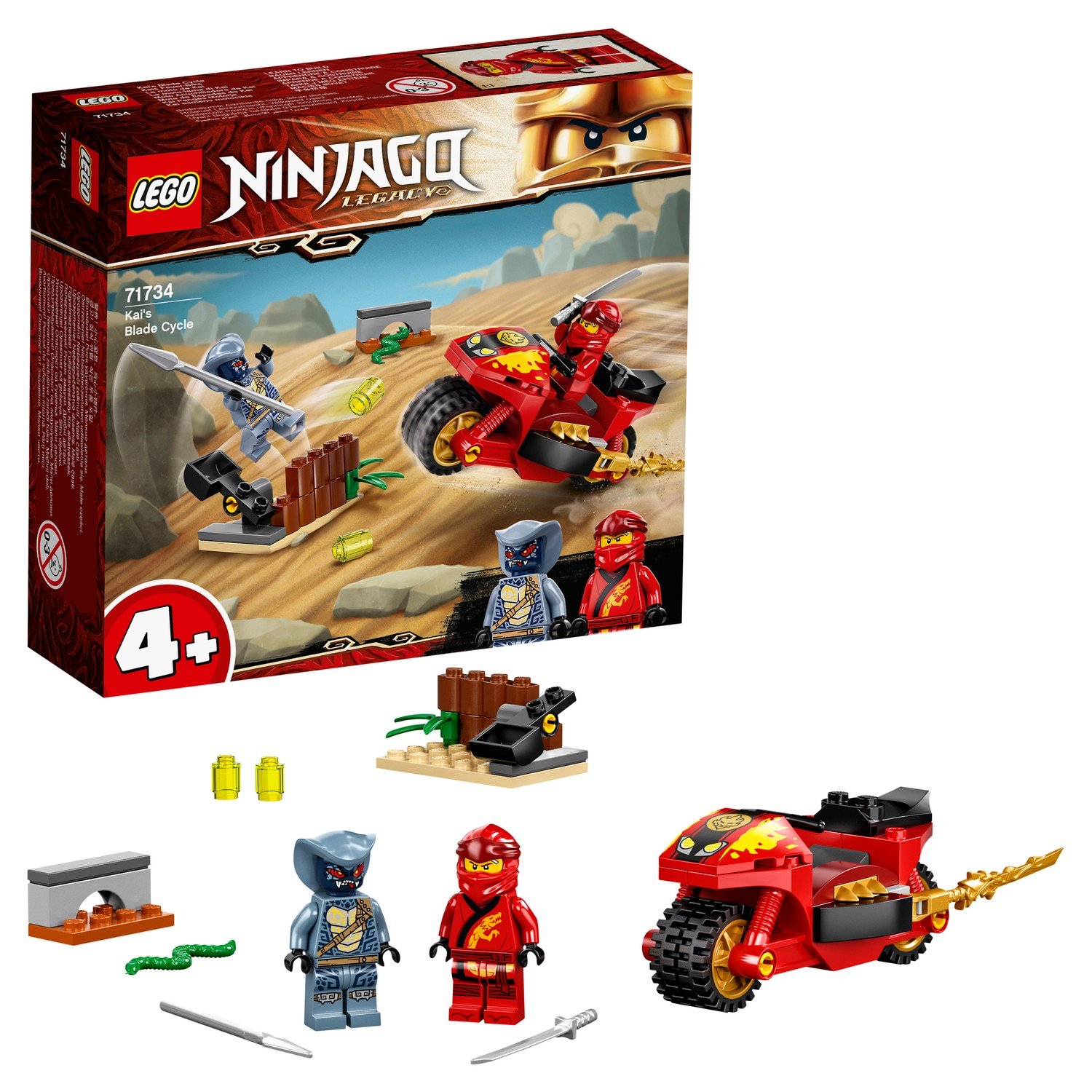 Конструктор LEGO NINJAGO 71734 Мотоцикл Кая