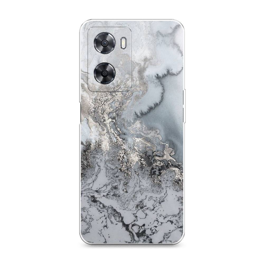 фото Силиконовый чехол "морозная лавина серая" на oppo a57 4g awog
