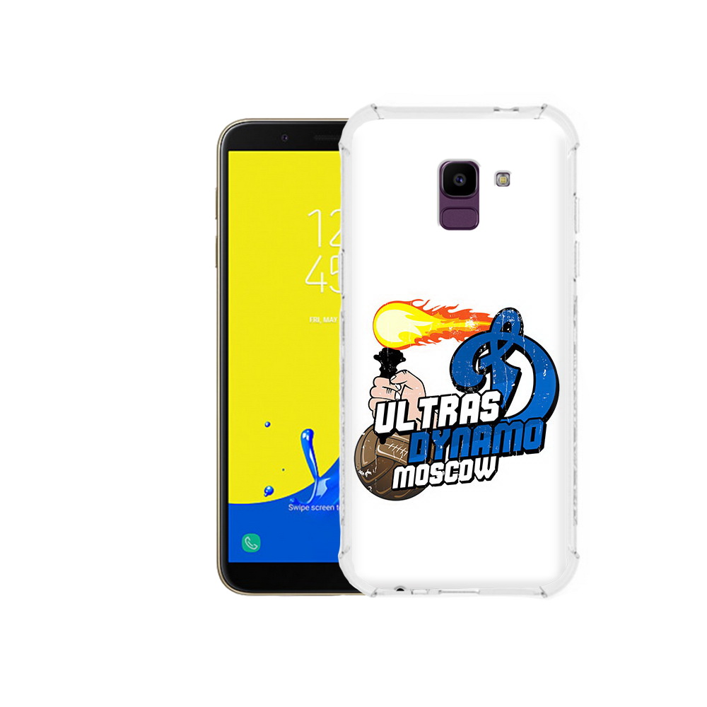

Чехол MyPads Tocco для Samsung Galaxy J6 (2018) ФК Динамо, Прозрачный, Tocco
