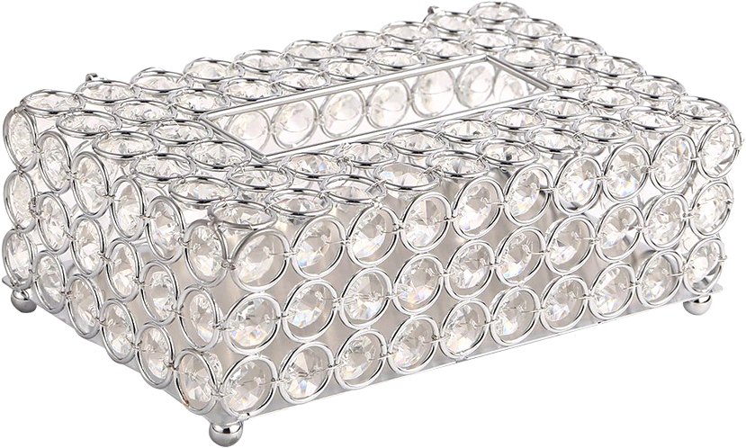

Kassatex Бокс для салфеток Kassatex Crystal Round Silver CRD-TH-SLV серебро