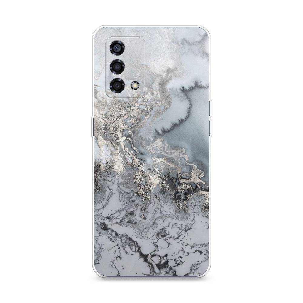 фото Силиконовый чехол "морозная лавина серая" на oppo reno 6 lite awog