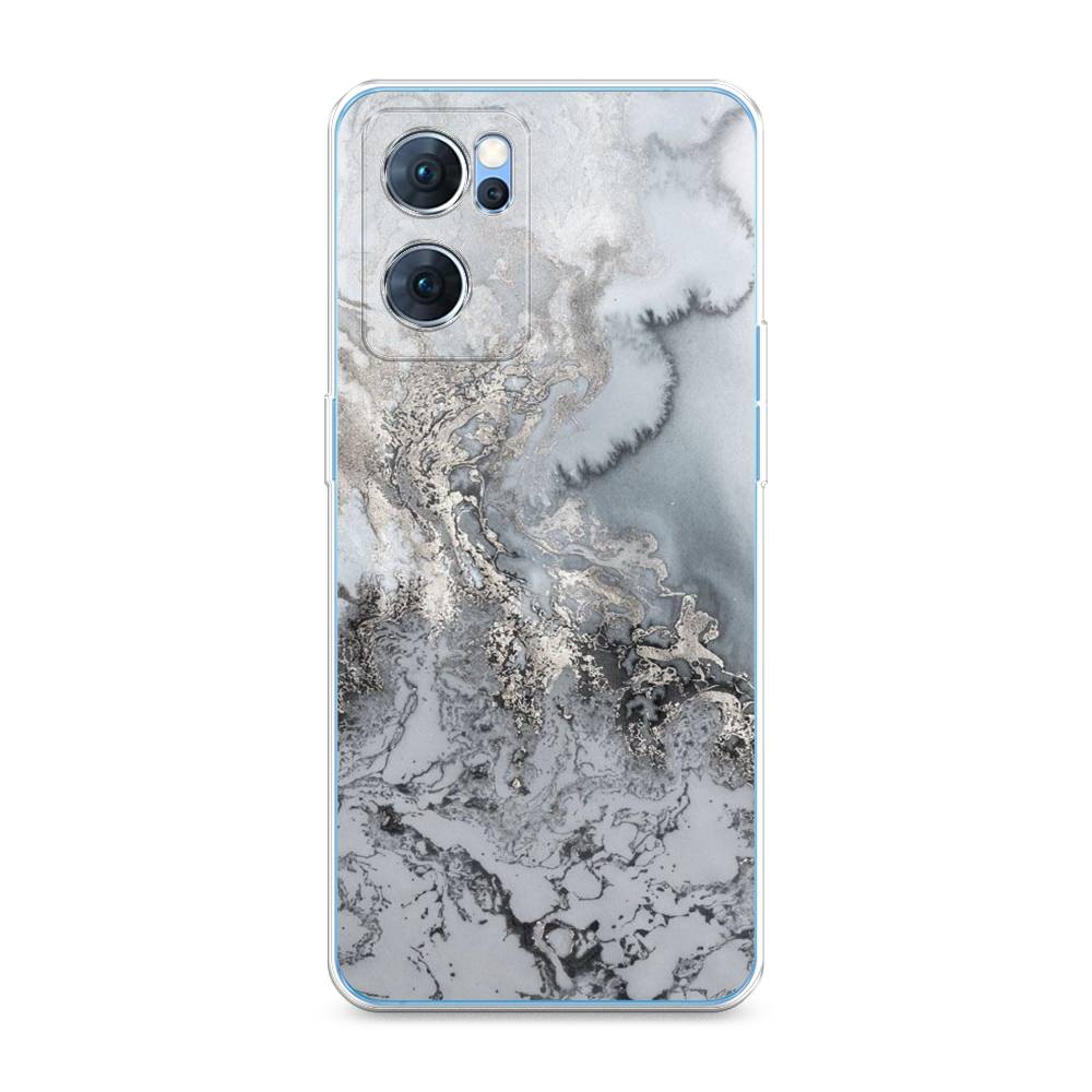 

Чехол Awog на Oppo Reno 7 5G "Морозная лавина серая", Разноцветный, 258150-3