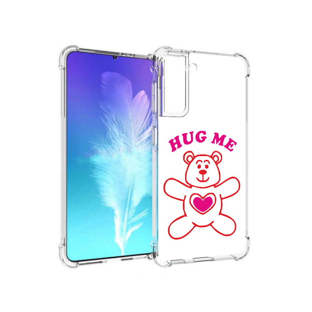 

Чехол MyPads Tocco для Samsung Galaxy S21 14 февраля обними меня (PT157088.510.4), Прозрачный, Tocco