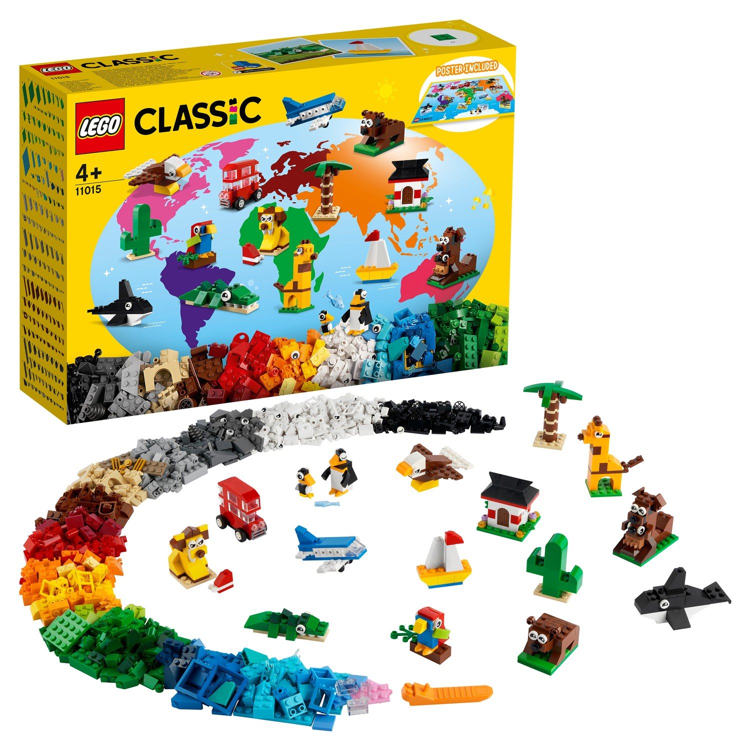 Конструктор LEGO Classic 11015 Вокруг света конструктор lego classic творческое неоновое веселье 333 деталей