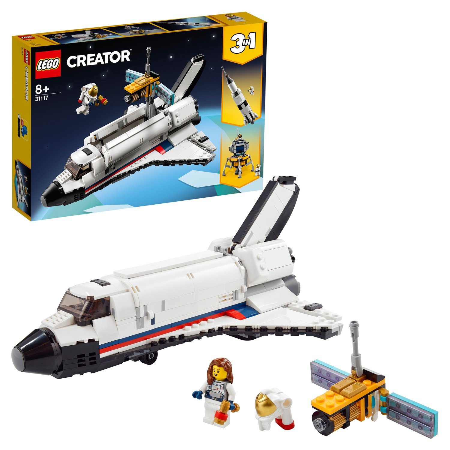 Конструктор LEGO Creator 31117 Приключения на космическом шаттле конструктор lego creator 31120 средневековый замок