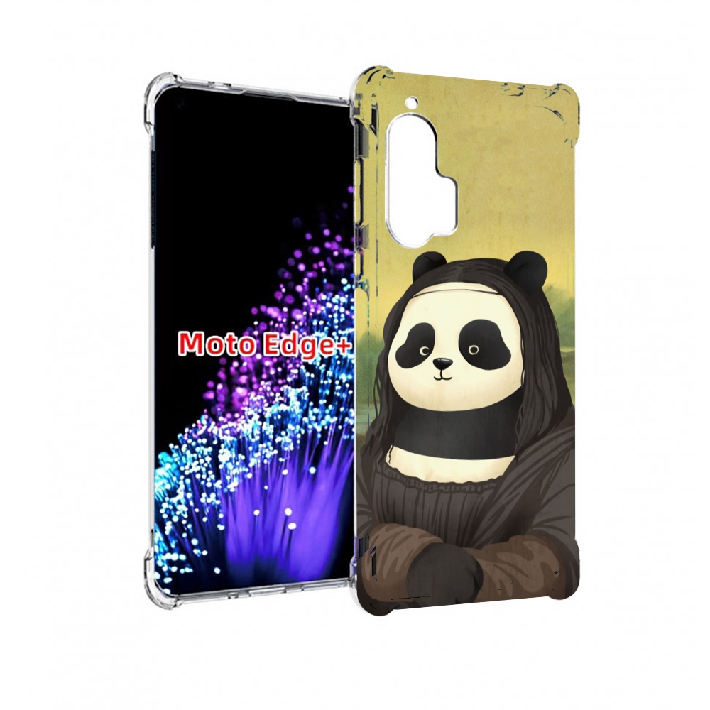 

Чехол MyPads панда монализа для Motorola Edge+ Plus, Прозрачный, Tocco