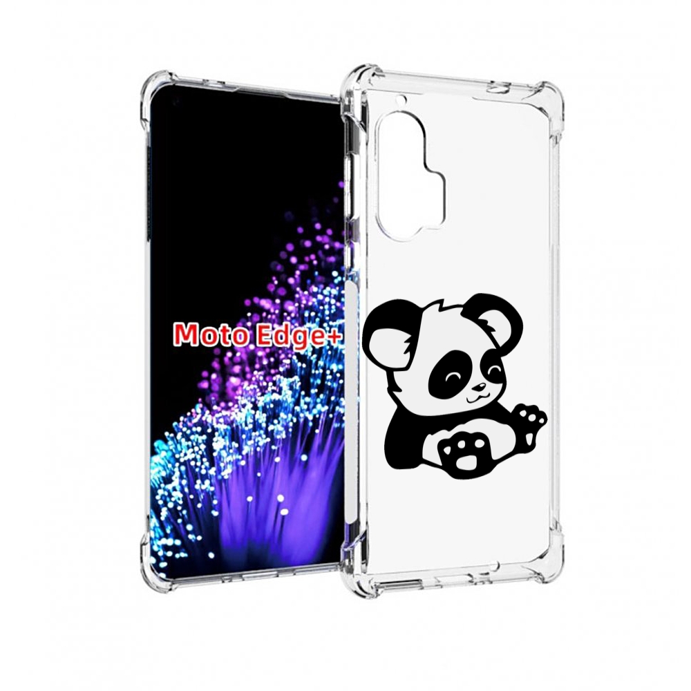 

Чехол MyPads панда-детеныш детский для Motorola Edge+ Plus, Прозрачный, Tocco