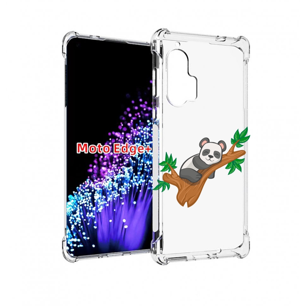 

Чехол MyPads панда-на-деревце для Motorola Edge+ Plus, Прозрачный, Tocco