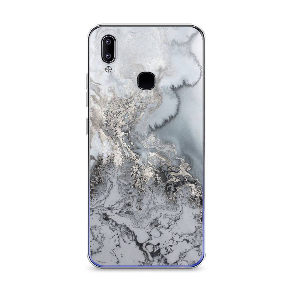 фото Силиконовый чехол "морозная лавина серая" на realme q3 awog