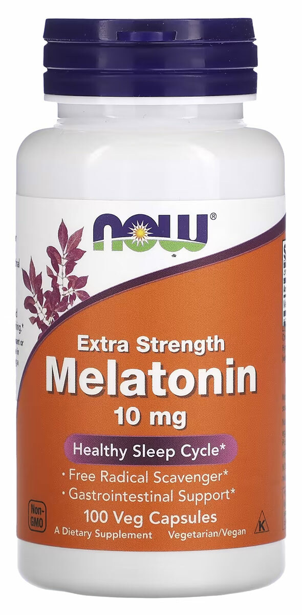 

NOW Melatonin 10 мг. капсулы 100 шт.