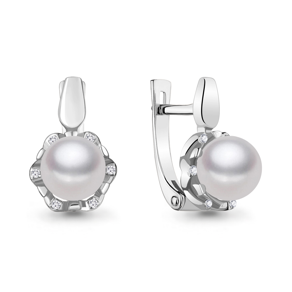 

Серьги из белого золота с бриллиантом Aquamarine Aquamarine 942595А_585_бз, 942595А_585_бз