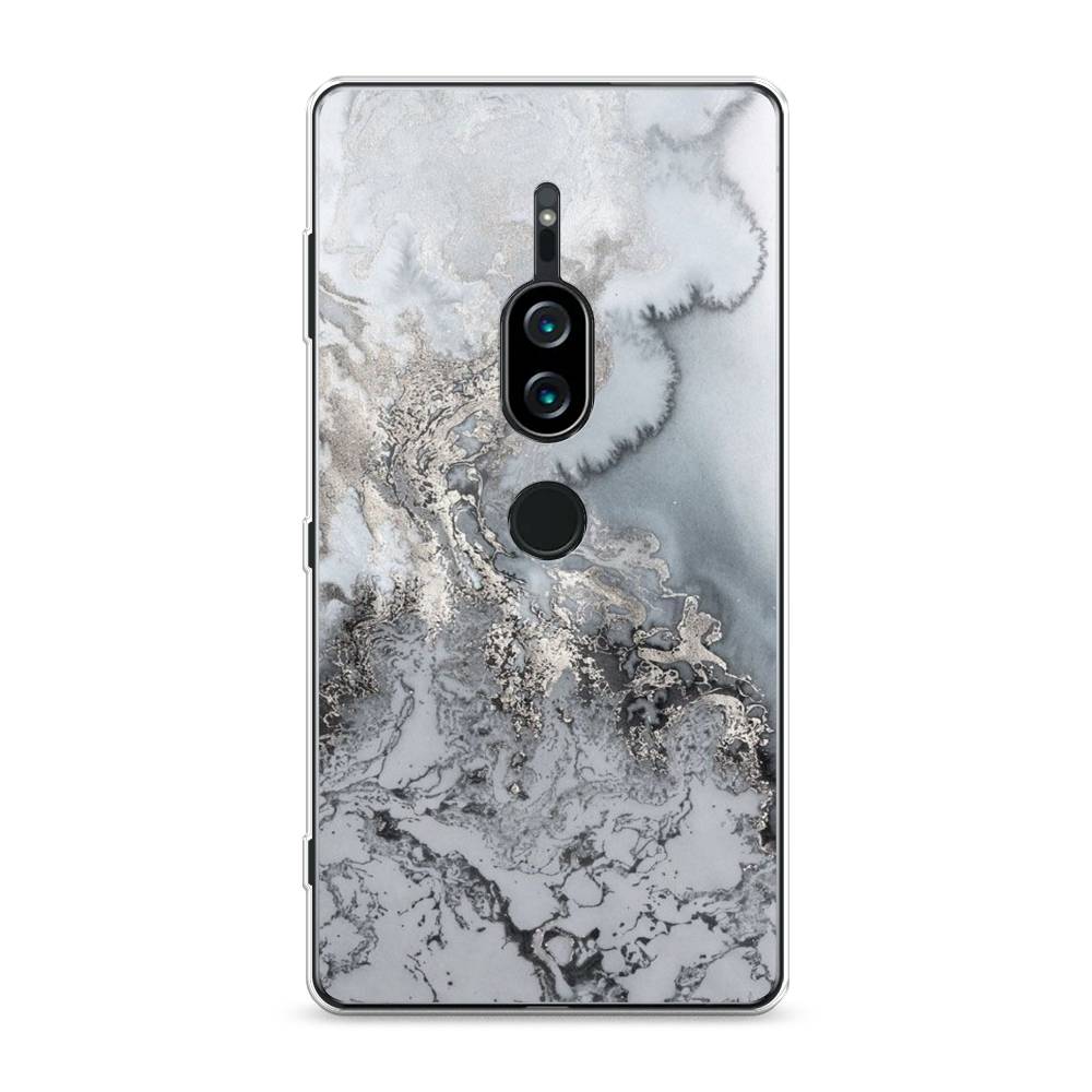 

Силиконовый чехол "Морозная лавина серая" на Sony Xperia XZ2 Premium, 53350-3