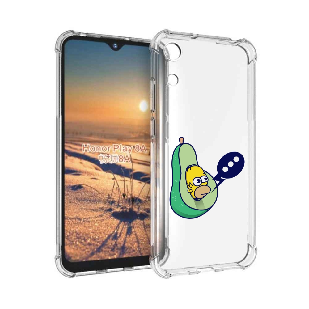 

Чехол бампер MyPads Гомер-авокадо для Honor 8A, Прозрачный, Tocco