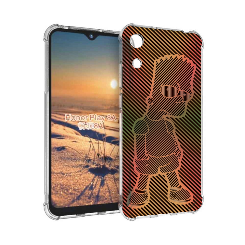

Чехол бампер MyPads Графический-Барт-Симпсон для Honor 8A., Прозрачный, Tocco