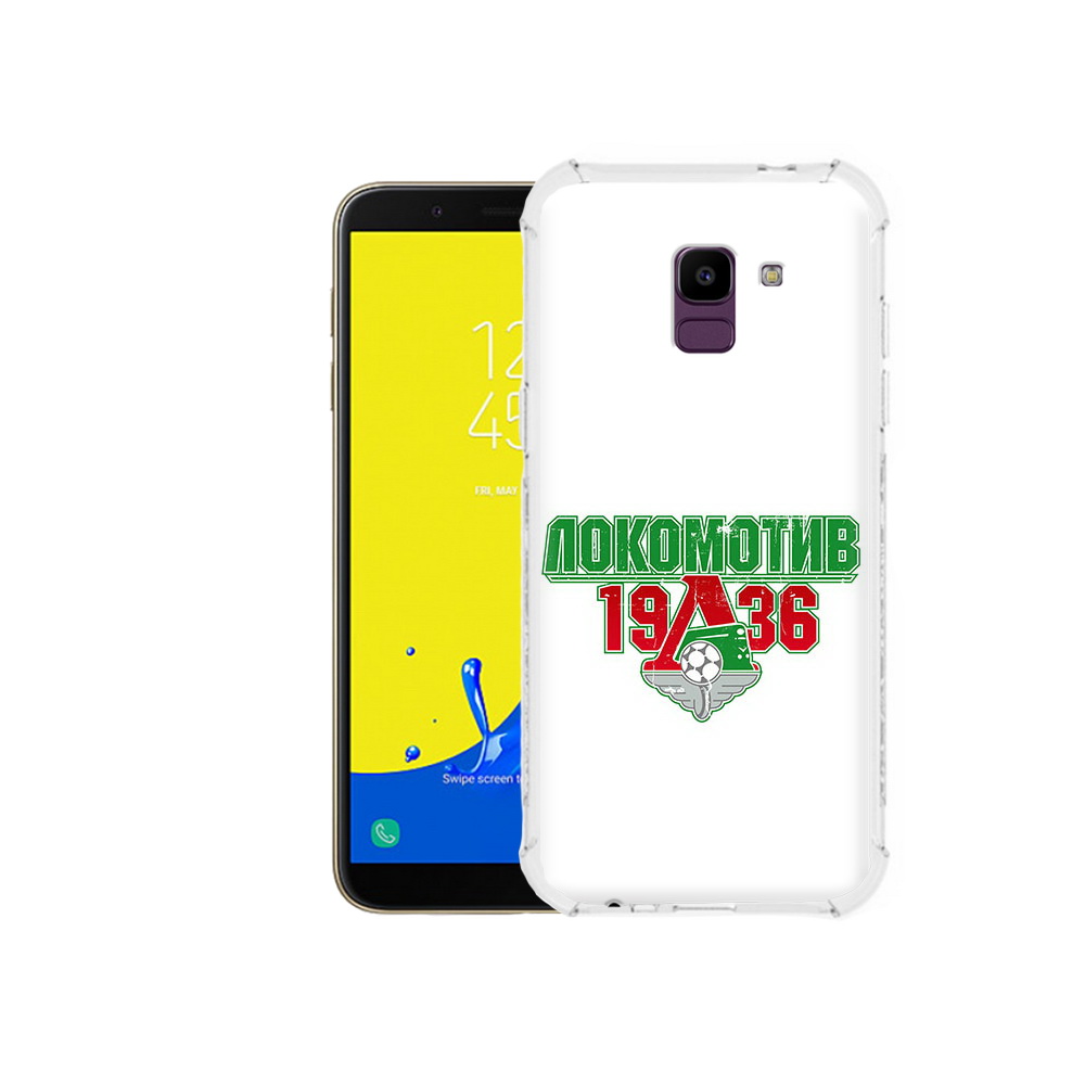 

Чехол MyPads Tocco для Samsung Galaxy J6 (2018) ФК локомотив 1936, Прозрачный, Tocco