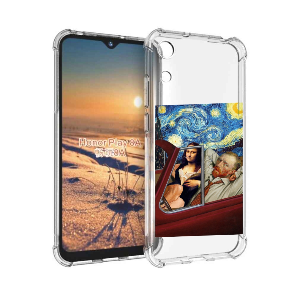 

Чехол бампер MyPads Да-Винчи-в-одном для Honor 8A, Прозрачный, Tocco