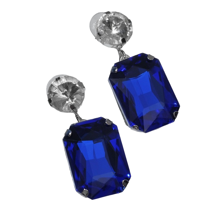 

Серьги подвески из металла Queen Fair, стекло