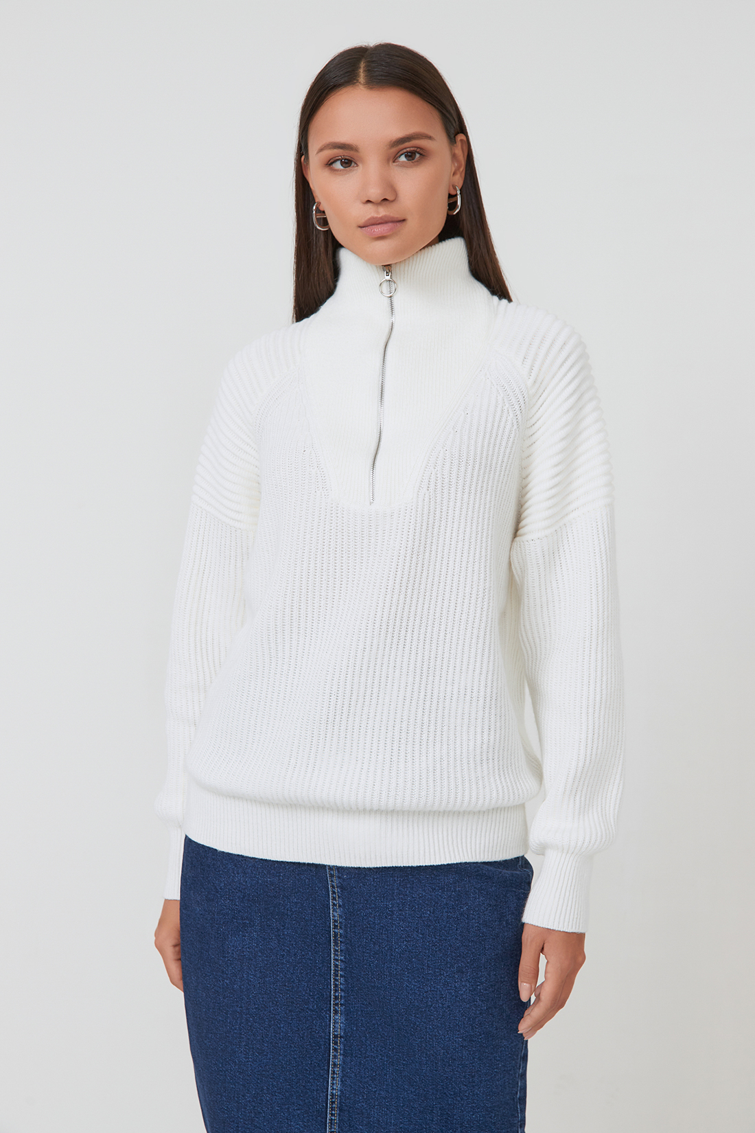 

Свитер женский Baon B1322599 белый XXL, B1322599