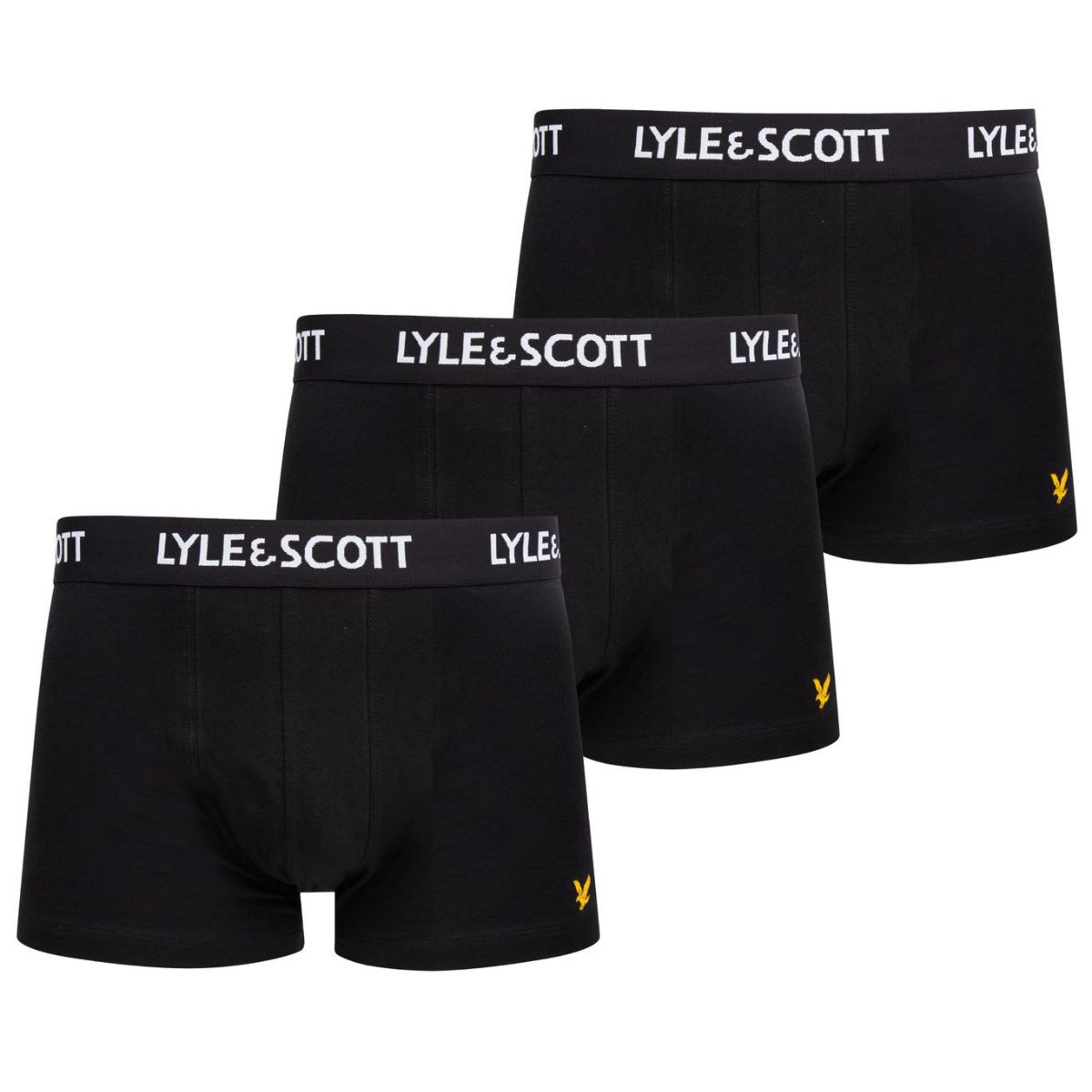 Комплект трусов мужских Lyle&Scott LSUWTC001_002 черных S