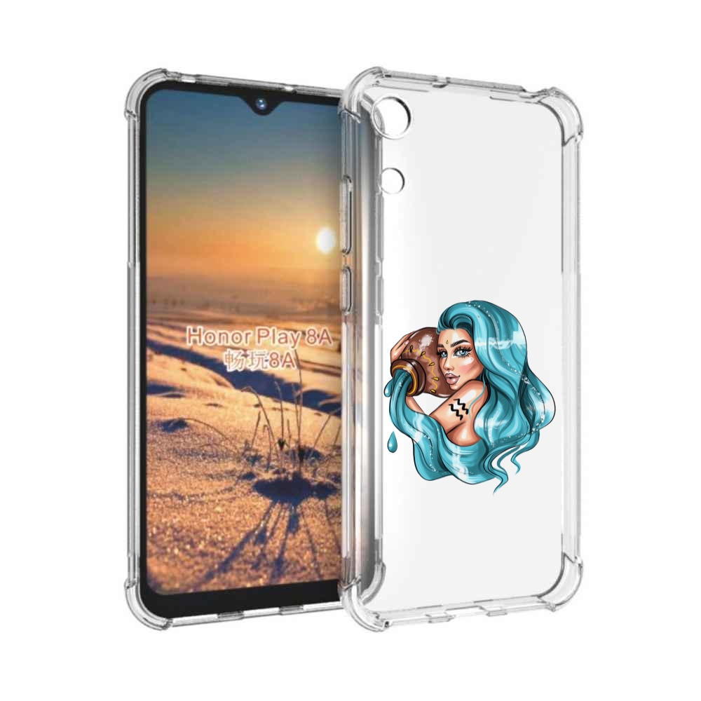 

Чехол бампер MyPads Девушка-Водолей для Honor 8A, Прозрачный, Tocco