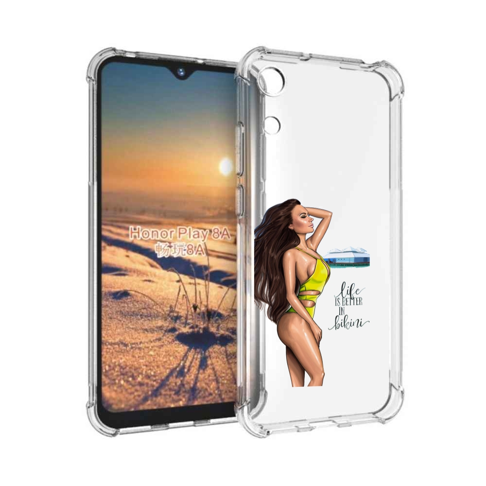 

Чехол бампер MyPads Девушка-в-купальнике для Honor 8A, Прозрачный, Tocco