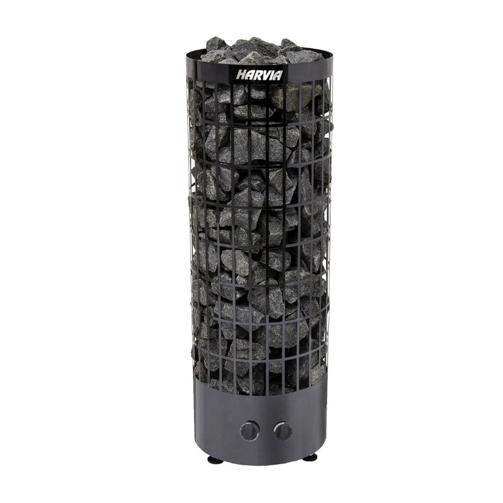фото Электрическая печь для сауны harvia cilindro pc90 black steel