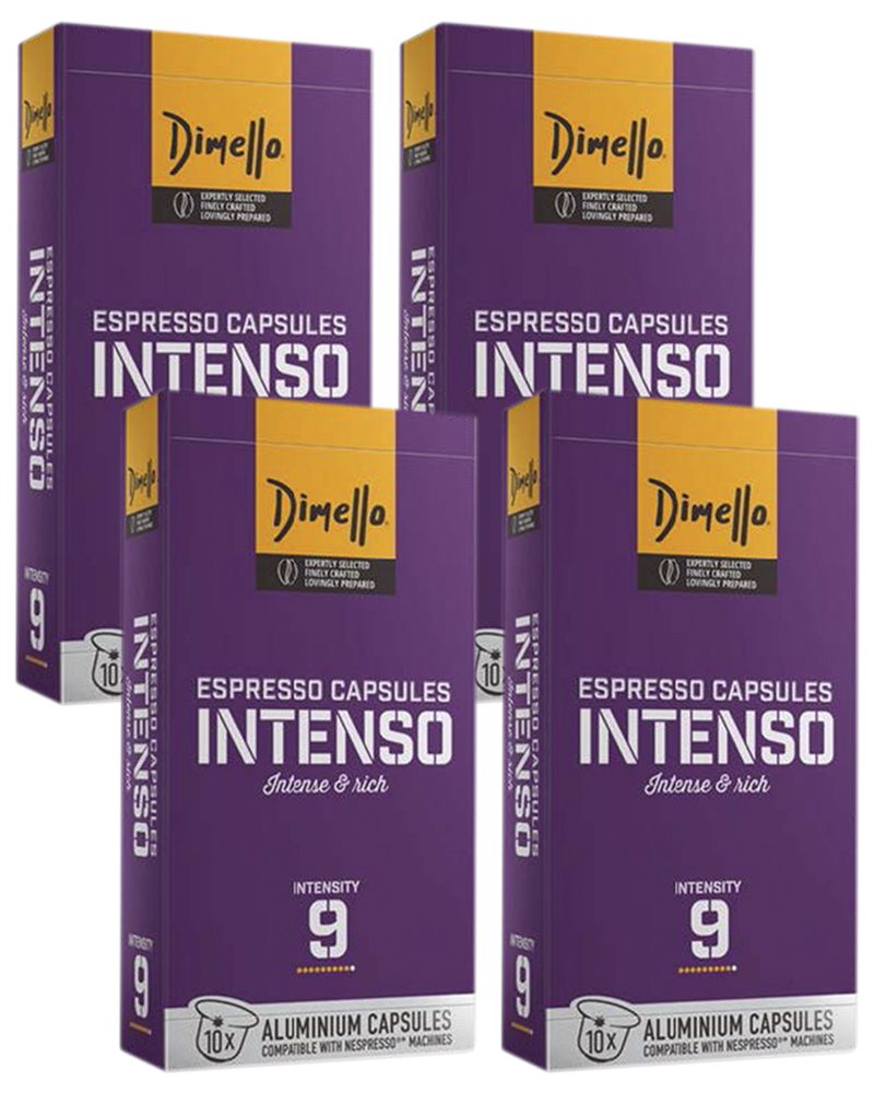 Кофе Dimello в капсулах Intenso, 4 упаковки по 10 шт