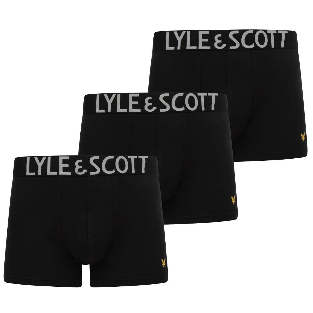 Комплект трусов мужских Lyle&Scott LSUWF009_213 черных S