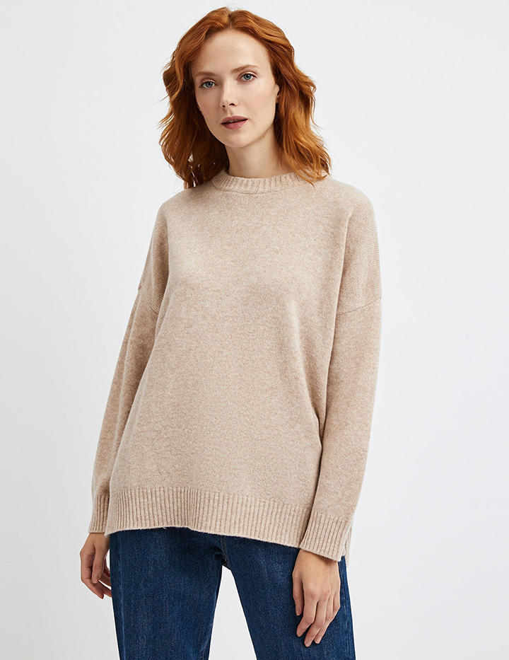

Джемпер женский United Colors of Benetton 21A_1244D1N53 бежевый L, 21A_1244D1N53