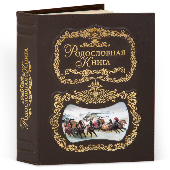 фото Родословная книга тройка кож.облож. (подар.упак.) рк-058 knp-рк-058 центр родословия