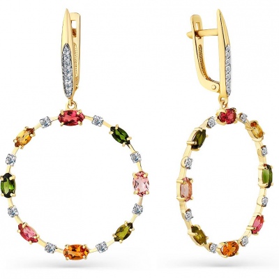 

Серьги из жёлтого золота с турмалинами и бриллиантами Master Brilliant 2-308451-00-60, 2-308451-00-60