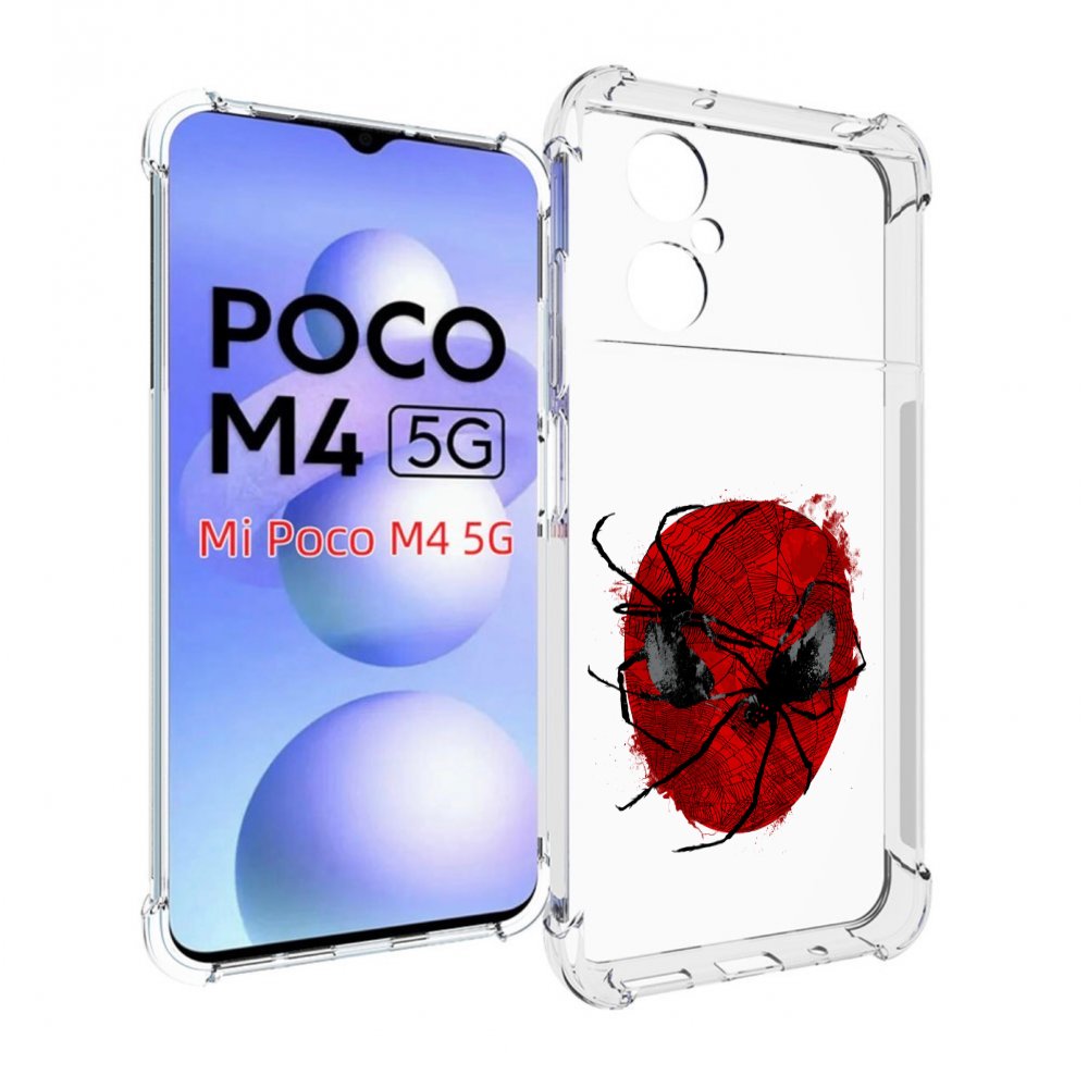 

Чехол MyPads человек паук для Xiaomi Poco M4 5G, Прозрачный, Tocco