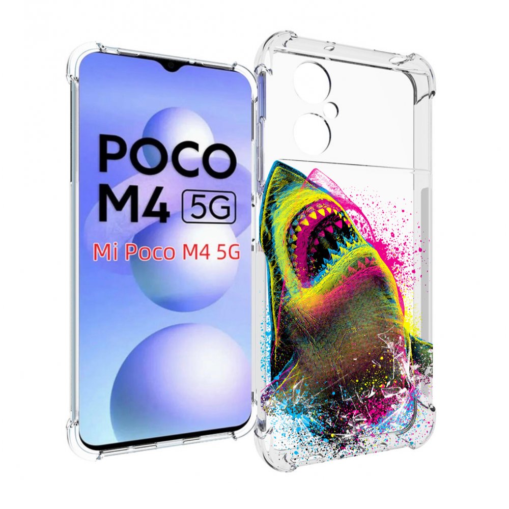 

Чехол MyPads челюсти-2 для Xiaomi Poco M4 5G, Прозрачный, Tocco