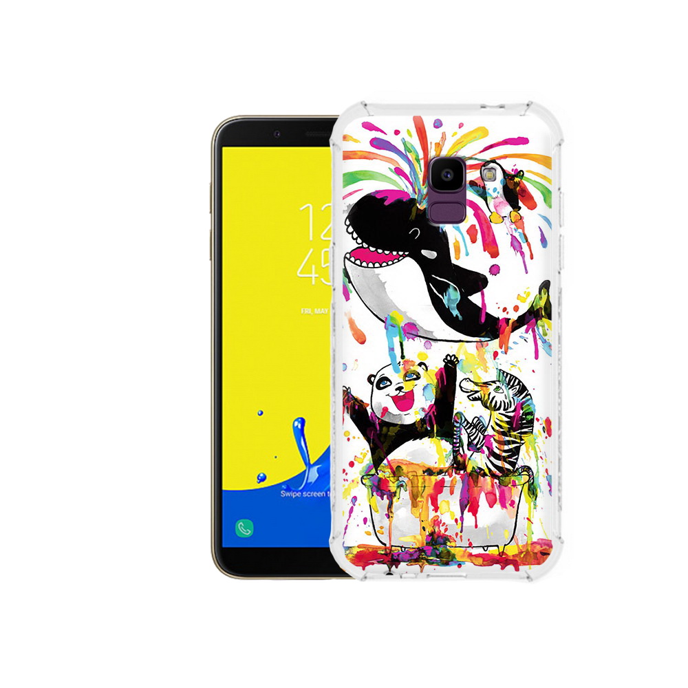 

Чехол MyPads Tocco для Samsung Galaxy J6 (2018) Хиппи кит, Прозрачный, Tocco