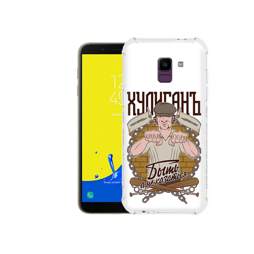 

Чехол MyPads Tocco для Samsung Galaxy J6 (2018) Хулиган, Прозрачный, Tocco