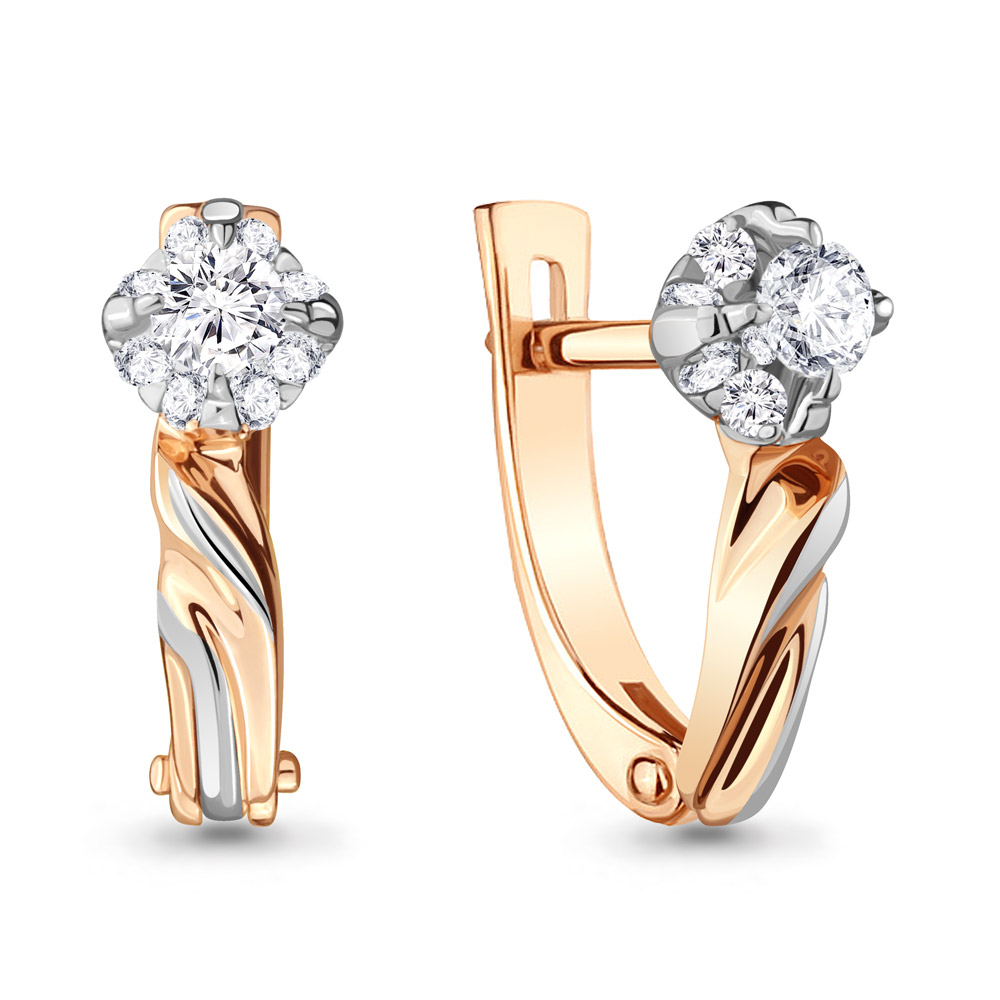 

Серьги из красного золота с бриллиантом Aquamarine Aquamarine 942612к_585_кз, 942612к_585_кз