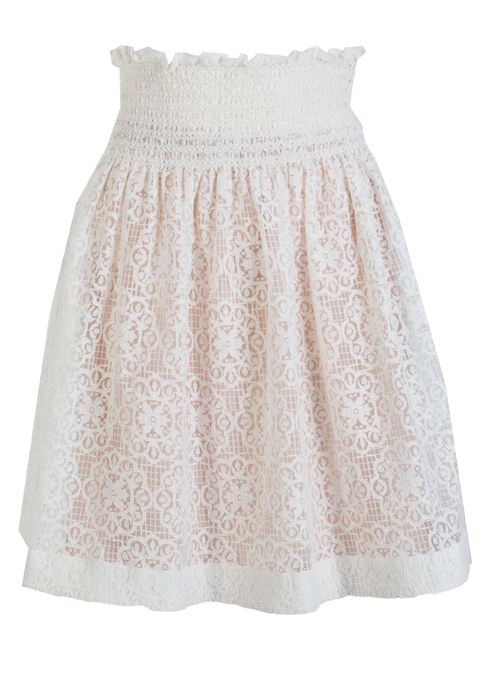 

Юбка женская Valentino Red 80990 белая 42 IT, Белый, 80990